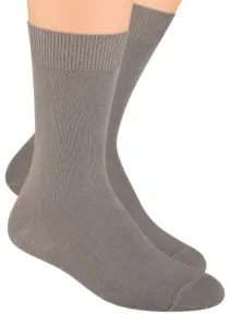 Pánské zdravotní ponožky s lemem 048 STEVEN Barva/Velikost: béžová / 41/43