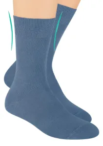 Pánské zdravotní ponožky s lemem 055 STEVEN Barva/Velikost: jeans / 41/43