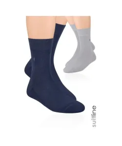Steven art.003 Pánské ponožky, polofroté, 45-47, modrá tmavá #2290077
