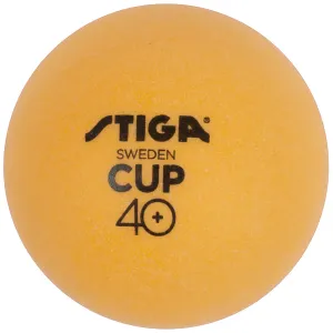 Míčky na stolní tenis STIGA CUP ABS - oranžové 6ks #151238