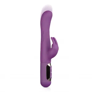 Easytoys - battery-operated, waterproof G-spot vibrator with clitoral lever (purple)