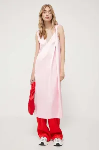 Šaty Stine Goya růžová barva, midi
