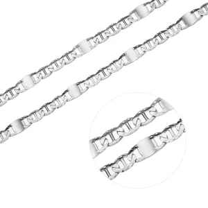 Stříbrný náhrdelník H 3+1 SQUASH 6 mm Délka řetízku: 50 cm