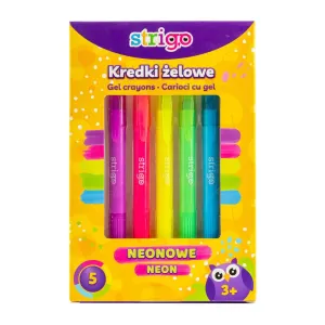STRIGO - Voskové pastelky gelové Neon 6 barev