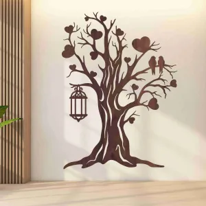 Dřevěný obraz na zeď - Strom lásky