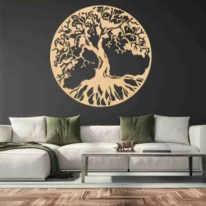 Dřevěný strom života na stěně #5908345