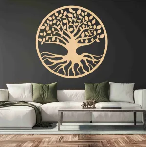 Dřevěný strom života na stěně #5908352