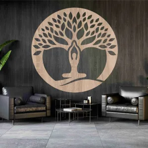 Dřevěný strom života na stěně #5941809