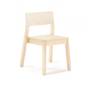 Dětská židle LOVE, výška 380 mm, bříza, bříza