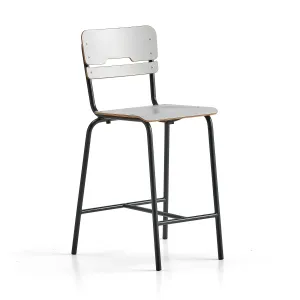 Školní židle SCIENTIA, sedák 390x390 mm, výška 650 mm, antracitová/šedá