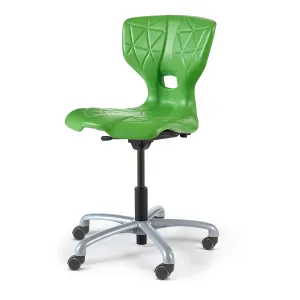 Židle ALDA V, s kolečky, zelená