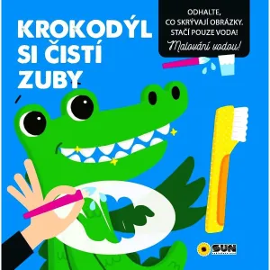 Krokodýl si čistí zuby: Odhalte co skrývají obrázky. Stačí pouze voda!