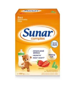 Sunar Complex 4 jahoda batolecí mléko, 600 g