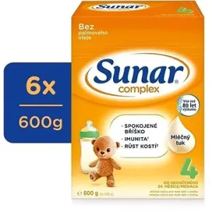 Sunar Complex 4 batolecí mléko, 6× 600 g