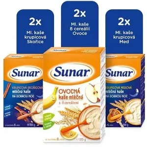 Sunar Mix mléčná kaše 6× 225 g