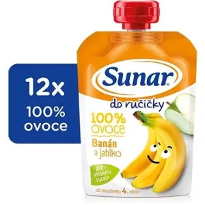 Sunar Do ručičky ovocná kapsička banán 12× 100 g