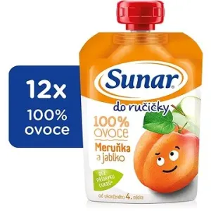 Sunar Do ručičky ovocná kapsička meruňka 12× 100 g