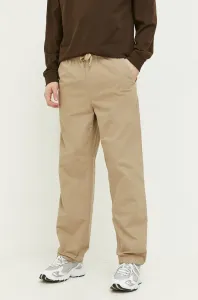 Kalhoty Superdry pánské, béžová barva, jednoduché #5056416