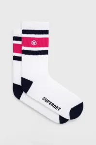 Ponožky Superdry pánské, bílá barva #5088217