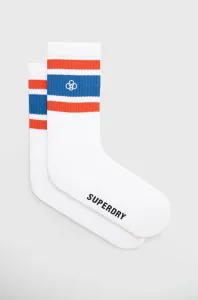 Ponožky Superdry pánské, bílá barva #4478352