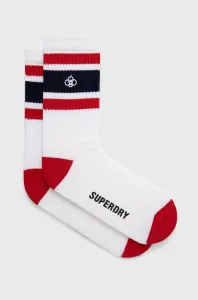 Ponožky Superdry pánské, bílá barva #2000750