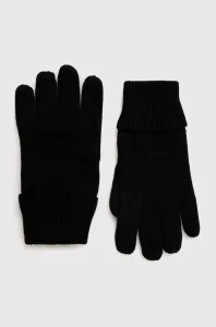 Bavlněné rukavice Superdry pánské, černá barva