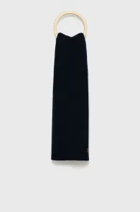 Vlněná šála Superdry tmavomodrá barva, hladká #1969451