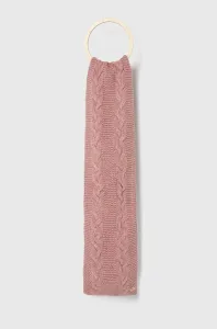 Šátek z vlněné směsi Superdry růžová barva, melanžový #4130841