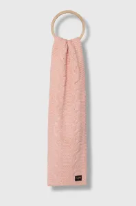 Šátek z vlněné směsi Superdry růžová barva, melanžový #6117491