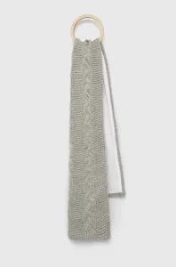 Šátek z vlněné směsi Superdry šedá barva, hladký #4087824