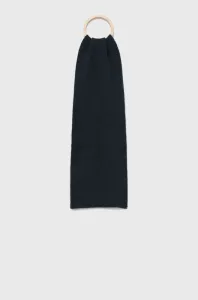 Šátek z vlněné směsi Superdry tmavomodrá barva, hladký #1969852