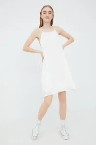 Šaty Superdry bílá barva, mini