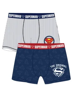 superman-licence Pánské boxerky - Superman 5333378, proužek / tmavě modrá Barva: Mix barev, Velikost: XL
