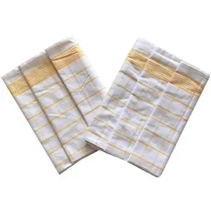 Svitap Utěrka Negativ Egyptská bavlna 50×70 cm bílá/žlutá 3 ks