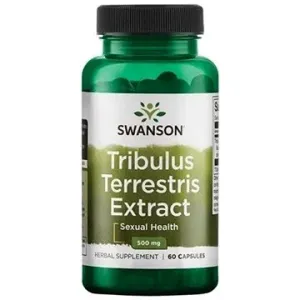 Swanson Tribulus Terrestris Extract, Kotvičník extrakt, 500 mg, 60 kapslí #5670748