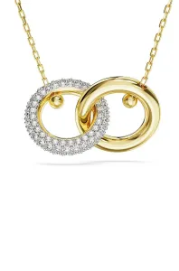 Swarovski Nadčasový pozlacený náhrdelník s krystaly Dextera 5668820