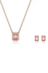 Swarovski Okouzlující bronzová sada šperků s krystaly Millenia 5620548 (náušnice, náhrdelník)