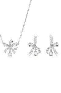 Swarovski Třpytivá sada šperků s mašličkou Volta 5660118 (náhrdelník, náušnice)