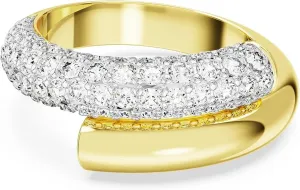 Swarovski Blyštivý pozlacený prsten Dextera 56688 55 mm