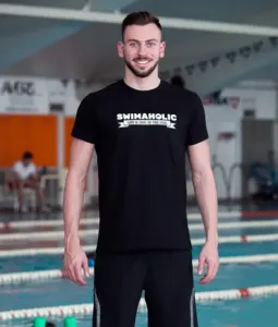 Pánské tričko swimaholic life is cool in the pool t-shirt men black #2547248