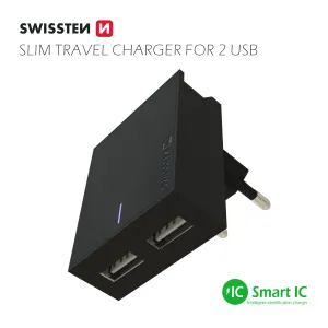 SWISSTEN síťová nabíječka pro Android s Quick Charge 3.0, 23 W Barva: Černá