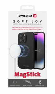 SWISSTEN Soft Joy MagStick silikonové pouzdro na iPhone, černé Model: iPhone 15