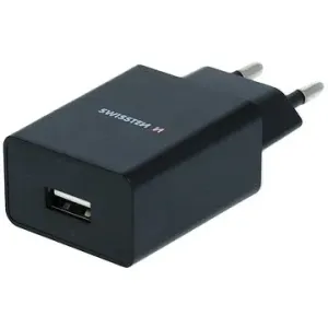 Swissten síťový adaptér Smart IC 1x USB 1A power + datový kabel USB / microUSB 1.2m černý