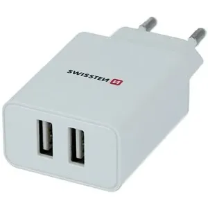 Swissten síťový adaptér SMART IC 2.1A + kabel USB-C 1.2m bílý