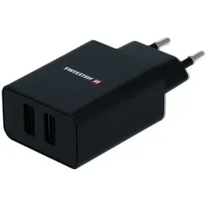 Swissten síťový adaptér SMART IC 2.1A + kabel USB-C 1.2m černý