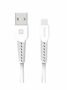 SWISSTEN TPU datový kabel USB-A/USB-C , délka 1 m Barva: Bílá