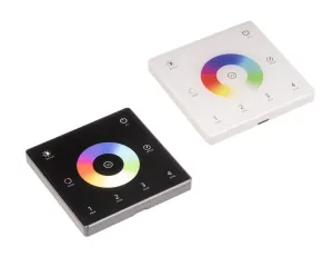 T-LED DimLED bezdrátový nástěnný ovladač SLIM RGB a RGBW 4-kanálový Vyberte barvu: Bílá 069312