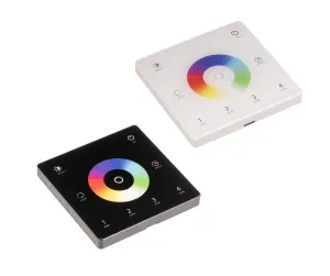 T-LED DimLED bezdrátový nástěnný ovladač SLIM univerzální 4-kanálový Vyberte barvu: Bílá 069314