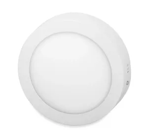 T-LED Bílý přisazený LED panel kulatý 115mm 6W Barva světla: Denní bílá 10281