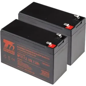 Sada baterií T6 Power pro Eaton Ellipse ECO 1200VA, VRLA, 12 V